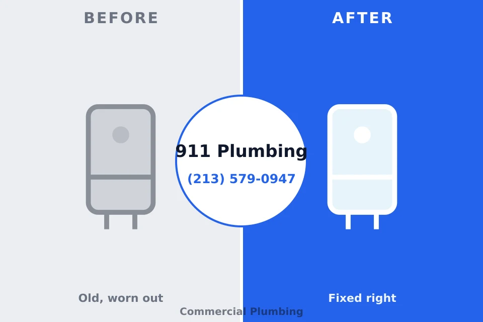 Before and after: plumbing repair Oak Ridge, NJ
